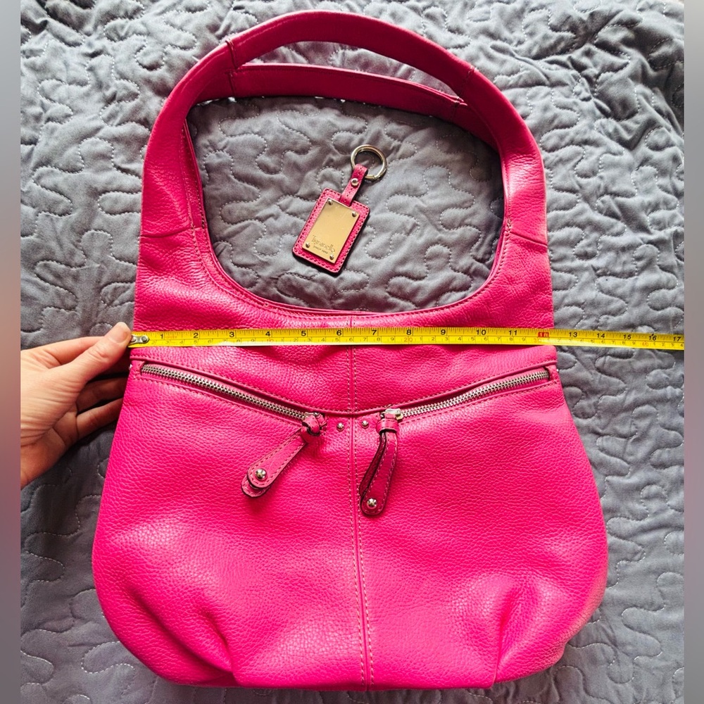 Genuine Leather large pink purse w/ wallet - Picture 5 of 16